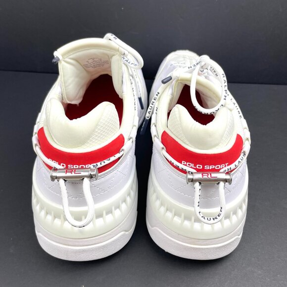 New Polo Ralph Lauren Sport PS200-SK-LTL White Sneaker Mens Shoes Size 14 - Picture 5 of 11